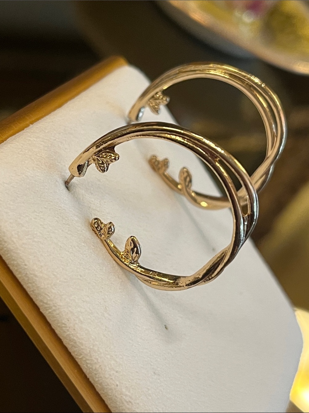 Gold Hoop Earrings 1 inch